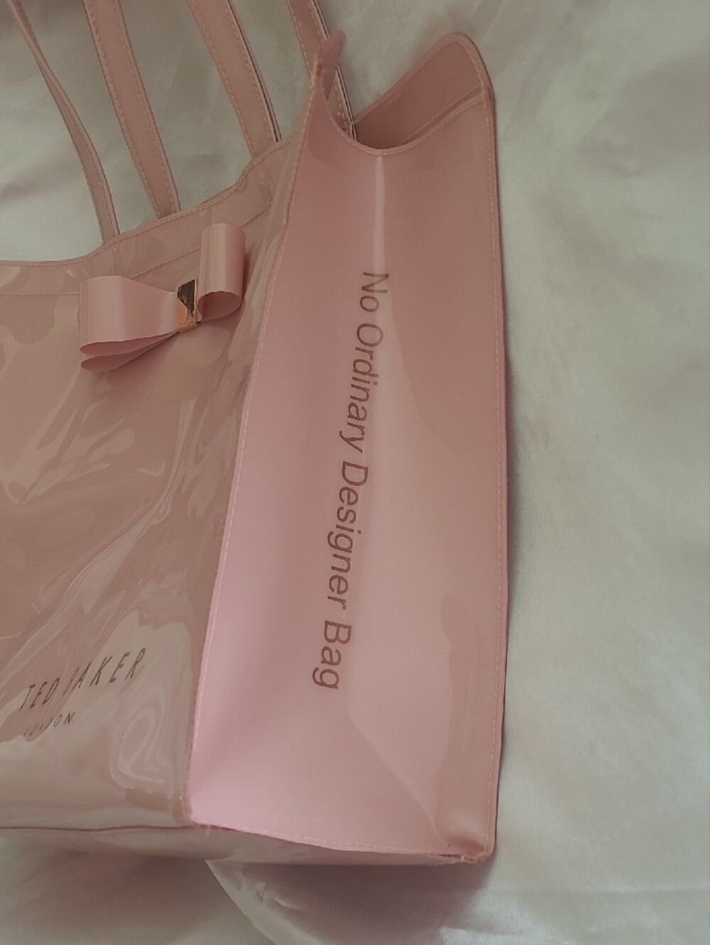 Ted Baker Pale Pink Bow-Accent Tote - Picture 6 of 13